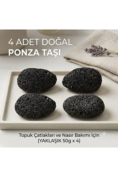 ZAHİR PONZA TOPUK ÇATLAK TAŞI TÖRPÜ 4 ADET