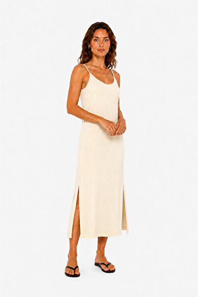 SevdeUgur 100% Cotton Strappy Single Combed Cotton Dress – Soft Textured, Sui...