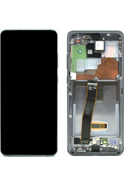 Samsung Οθόνη με μηχανισμό αφής και πλαίσιο για Galaxy S20 Ultra (Γκρι) Κωδικ...