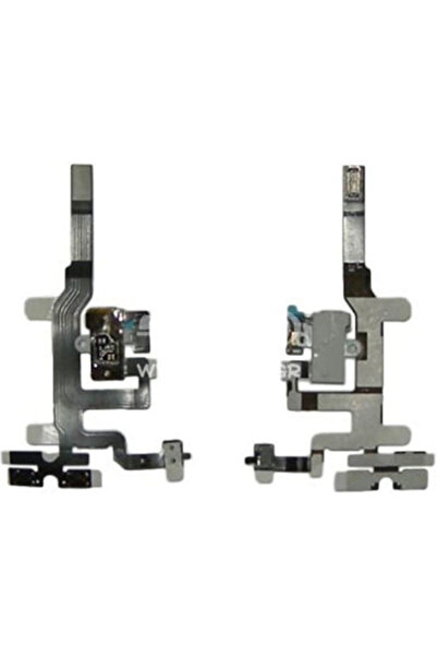 OEM iPhone 4s Καλώδιο Flex Hands Free + Πλαϊνά Πλήκτρα Λευκό