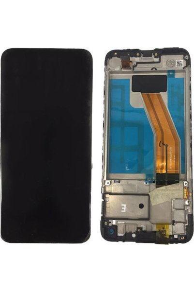 Samsung Οθόνη με μηχανισμό αφής και πλαίσιο για Galaxy M11 (Μαύρο) Κωδικός: G...