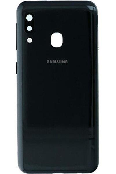 Samsung A202f Galaxy A20e Κάλυμμα Μπαταρίας + Φακός Κάμερας Μαύρο Γνήσιο