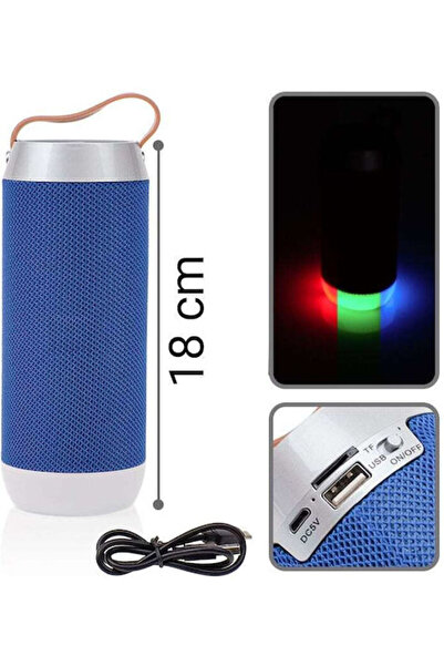 OEM Ηχείο Bluetooth LED 5W Μπλε