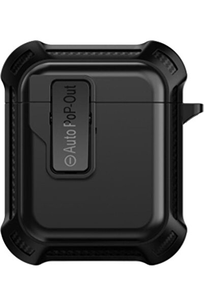 Other Θήκη Σιλικόνης Sonique Armor Lock με Μπρελόκ Μαύρο για Apple AirPods