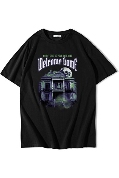 ZOKAWEAR Μπλουζάκι Unisex Oversize Huntedhouse Welcome Home