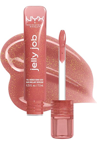 NYX Professional Makeup Jelly Job, Full-Bodied Shine Gloss, Lip-Smoothing Shi...