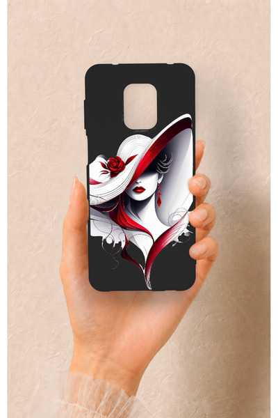 Vip Case Redmi Note 9 Pro 9S Uyumlu Matmazel Desenli Silikon Kılıf