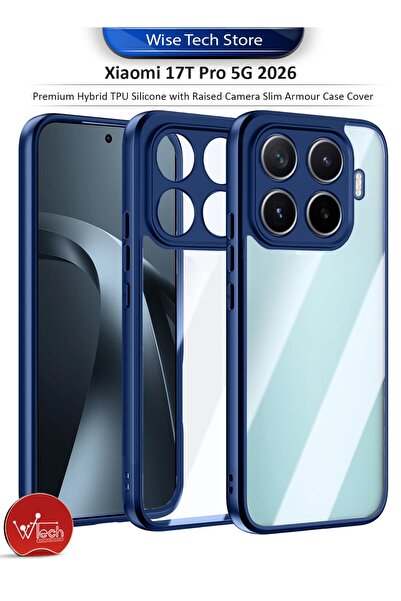 Wtech Xiaomi 17T Pro 5G 2026 Premium Hybrid TPU Silicone with Raised Camera S...