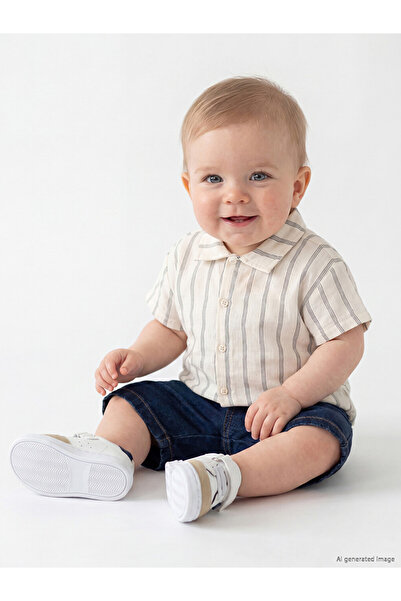 LC Waikiki Esvab • Modern & Distinctive Striped Baby Boy Shirt