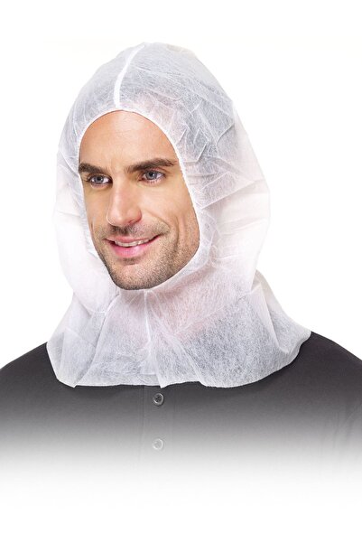 OEM Κουκούλα μιας χρήσης FULL FACE White One Size