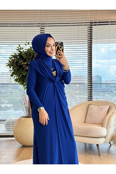 Afili 1515 Asil Cape-Clothed Sandy Dress with Buckle Saks