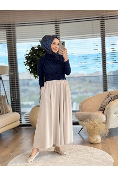 ALANURMODA 24294 Drapeli Blouse Navy Blue