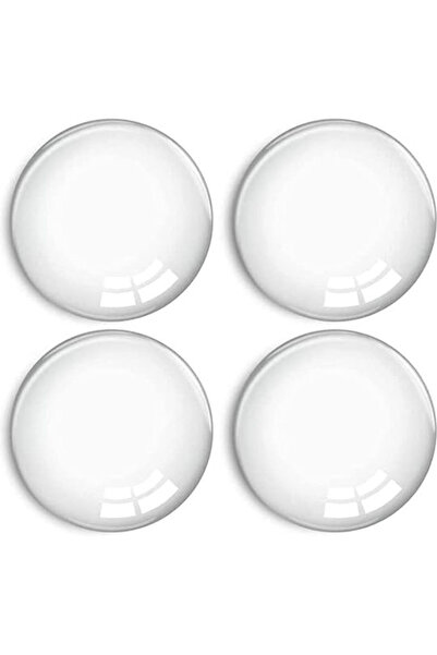 HOME-USE Αυτοκόλλητα Πλαστικά Διαφανή Στοπ Πόρτας 4 Τεμάχια