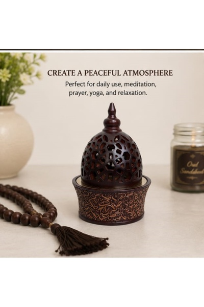 Velvet Arabic Style Bakhoor Burner – Premium Incense & Oud Burner | Decorativ...