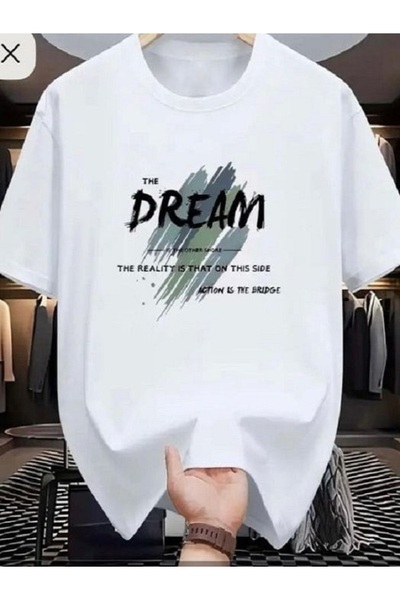 EYMORA The Dream Text Print Unisex T-Shirt – Motivational Themed Modern Stree...