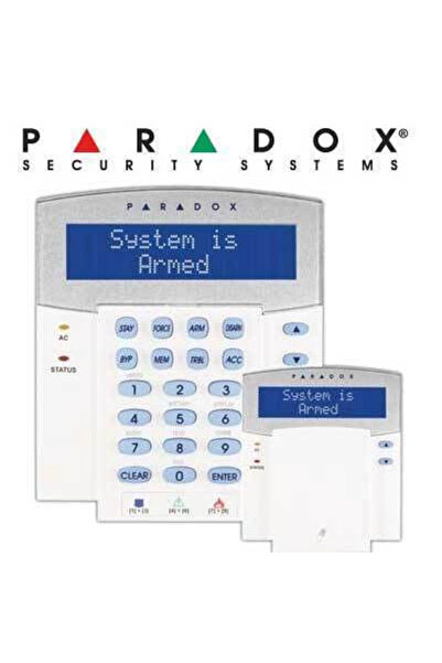 PARADOX K641R GR Πληκτρολόγιο συναγερμού με οθόνη σε λευκό χρώμα