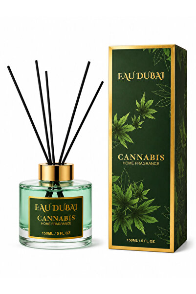 Eau Dubai Difuzor de parfum pentru cameră, Cannabis, Difuzor cu bețișoare, 15...