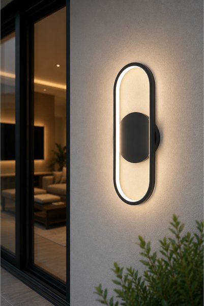 Koal Avize Zzez Modern Design Black Color Sconce - Daylight Led Bathroom - Kitchen - Living Room Led Wall Sconce