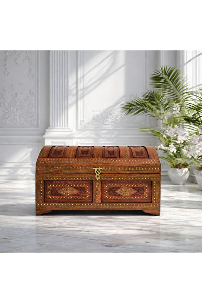 Al Athar Arts Luxury Sheesham Wood Handcrafted Keepsake Box with Lock Antique...