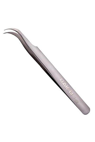 Baku Bk-T7-7-Sa Curved Tip Tweezers