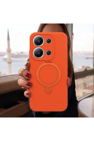 Hatreds Redmi 15C Magsafe Uyumlu Standlı Kılıf Kamera Korumalı Darbeye Dayanı...
