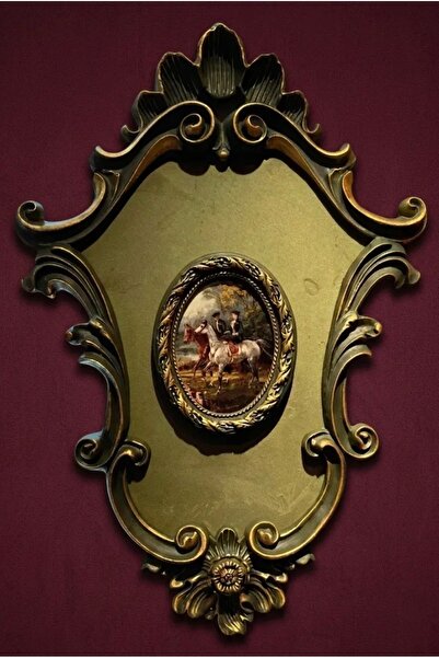 bsdartgift Vintage Tasarım Kadife Dekoratif Duvar Tablosu