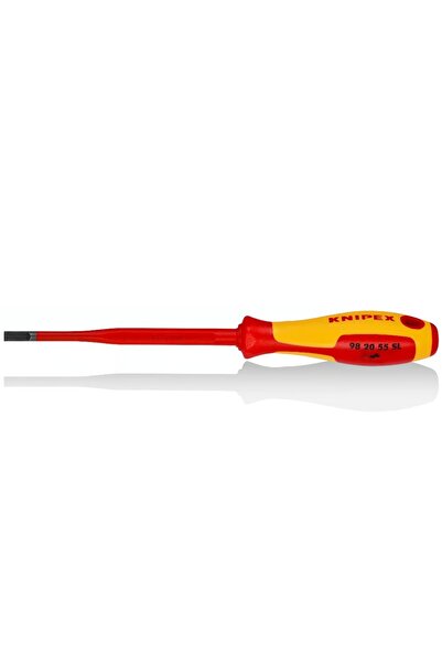 Knipex Επαγγελματικό Μονωμένο Κατσαβίδι Ίσιο 98 20 55 SL - 1000V VDE Slim 5.5mm