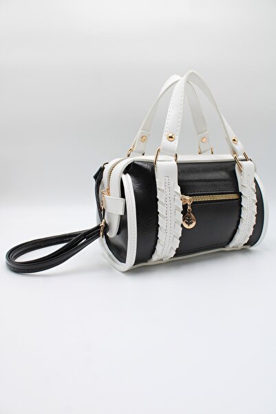 LASSO Women's 2-Eye Knitted Detail Patent Leather Leather Hand, Arm and Shoul...