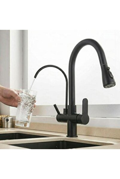 KANA Two Line Cloud Water Mixer with Water Filter Line Black - Kana
