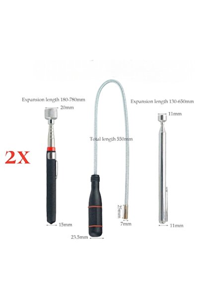 Next ®   Εργαλεία ανάκτησης, 2 τηλεσκοπικά τεμάχια, 1 εύκαμπτο τεμάχιο, εξοπλ...