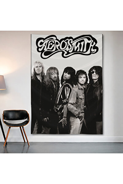 Geek Cultcha Aerosmith Band Wall Covering Wall Tapestry First Quality Satin F...