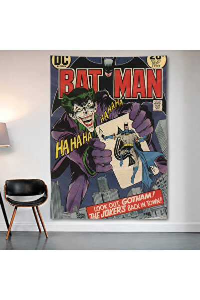 Geek Cultcha Batman & Joker Comic Cover Wall Covering Wall Tapestry First Qua...