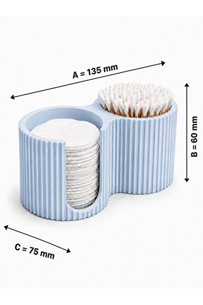 Mira Makeup Cotton and Swab Organizer(13Cmx6Cmx7Cm)