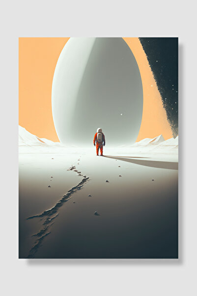 Luna Marissa Svemirski poster Astronaut Džinovska planeta Snežni pejzaž Minim...
