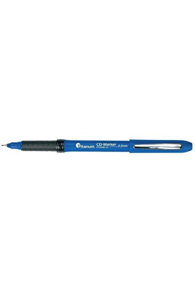 Titanum Marker pentru CD/DVD, albastru, 0.5mm, set 12 buc