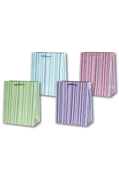 OEM Punga cadou Panorama PL-2 mica, laminata, cu dungi, multicolor