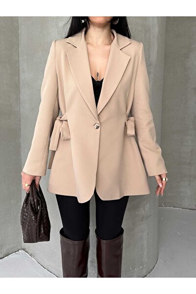 MYSUİT BLAZER CAKET YANLARDA BAGLAMA/YP DETAYLARY MODERN VE SYK