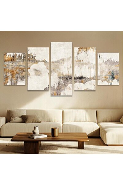Generic Modern 5-Piece Sectional Canvas Wall Art Set - Luxurious Abstract Des...