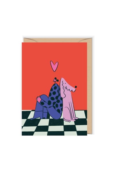 Cudowianki Felicitare Psia Mama, cu plic, 12x17 cm, Multicolor