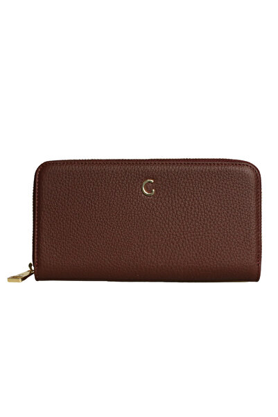 Platin Claret Red Leather Women's Wallet