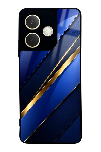 Spoyi Oppo A5 Pro Sapphire Gold Edge Design Glossy Phone Case