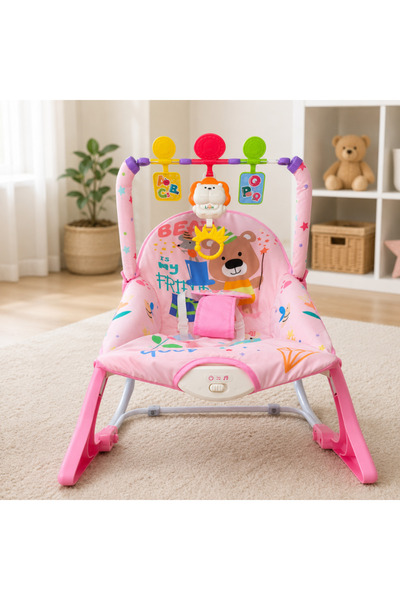 Salamandra Kids Interactive Baby Rocker 3 in 1, convertible into a high chair...