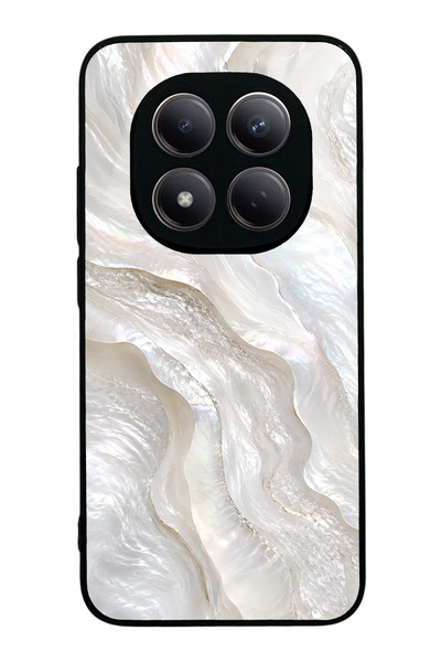Spoyi Xiaomi Redmi Note 15 Pro Ivory Pearl Flow Tasarımlı Glossy Telefon Kılıfı