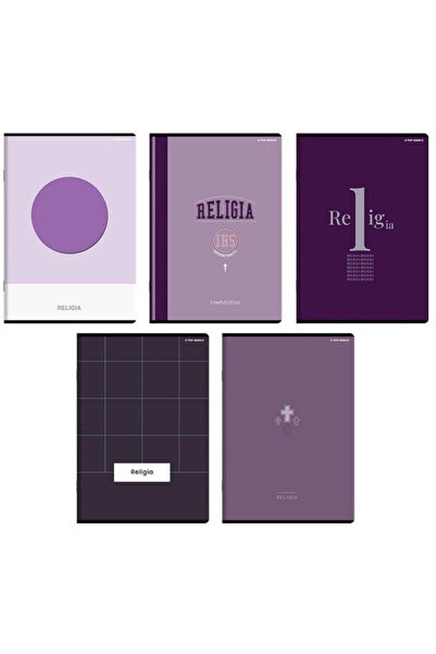 TOP 2000 Caiet A5/Carnet Religia MegaMix, 60 file, in patratele, coperta moal...