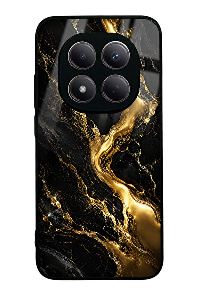 Spoyi Xiaomi Redmi Note 15 Pro Obsidian Gold Flow Tasarımlı Glossy Telefon Kı...