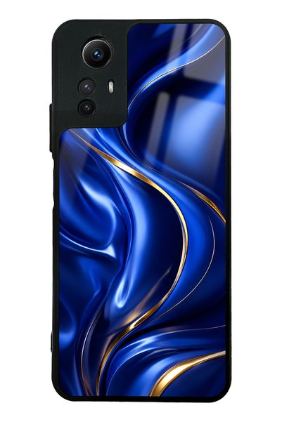 Spoyi Xiaomi Redmi Note 12S Royal Sapphire Flow Design Glossy Phone Case
