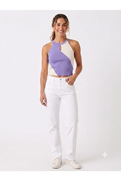 onno style women Strapless Sleeveless Halter Neck Tricot Women's Blouse