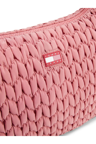 Tommy Hilfiger TJW URBAN LARGE QUIL, TI0 Kadın Pembe Çanta
