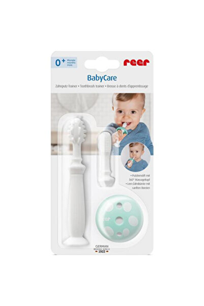 Baby Care BabyCare REER 79253 Silicone Training Toothbrush Top Bottom Set