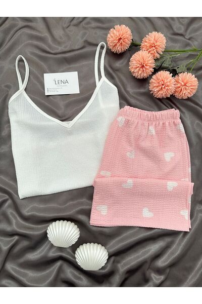 Lena Homewears Women's Strappy Wrap Shorts Pajama Set